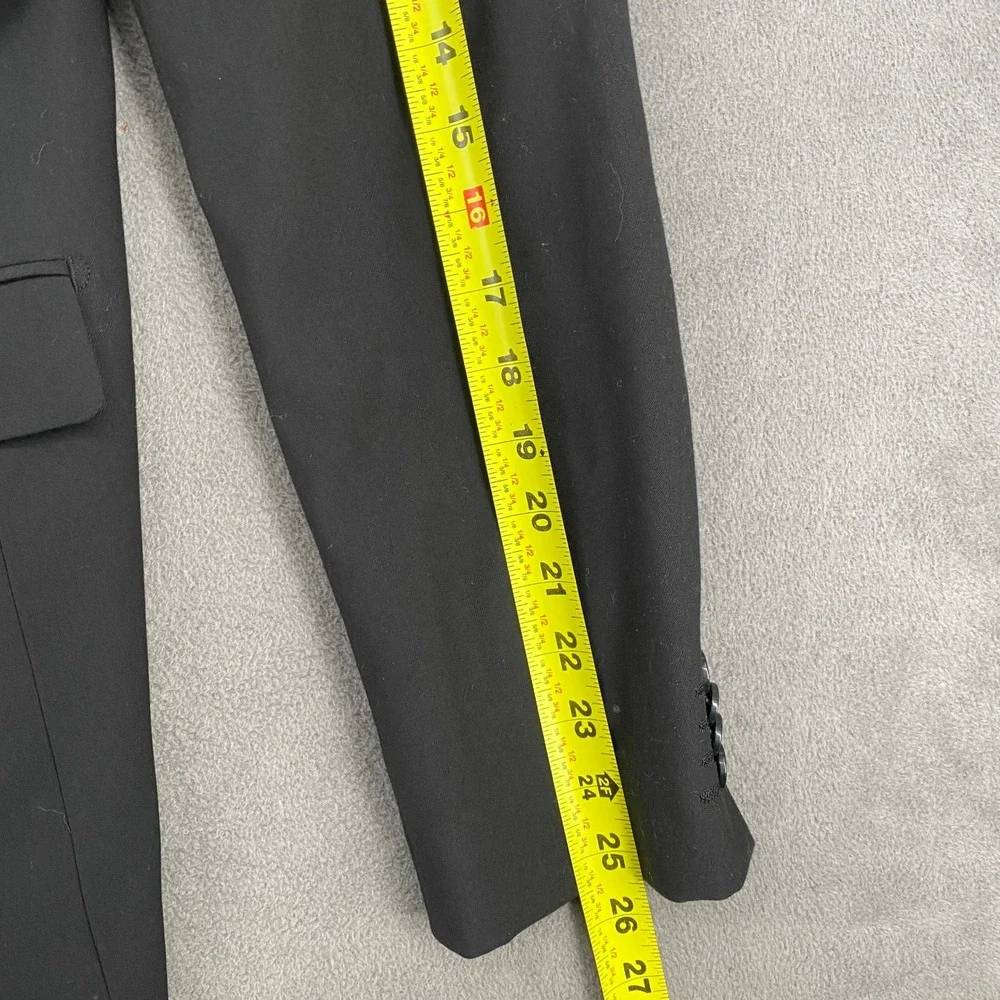 Merona Mens Slim Fit Two Button Blazer Black Sport Coat Size Medium 7523